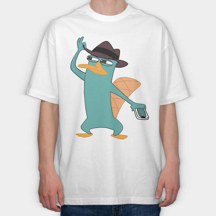 Phineas and Ferb 15, Tricou Oversize Barbati (Unisex)