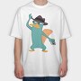 Phineas and Ferb 15, Tricou Oversize Barbati (Unisex)