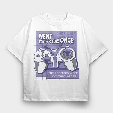 Funny Gamer Quote Bad Graphics, Tricou Oversize Barbati (Unisex)