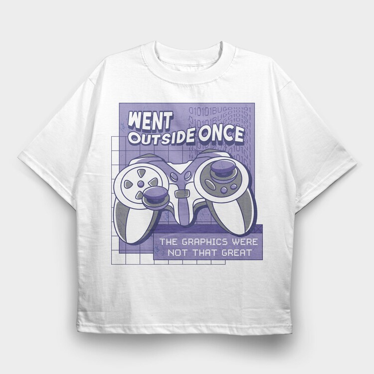 Funny Gamer Quote Bad Graphics, Tricou Oversize Barbati (Unisex)