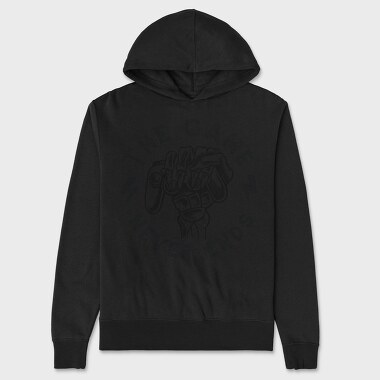 Funny Gaming Quote Skeleton Hand, Hanorac Oversize Barbati (Unisex)