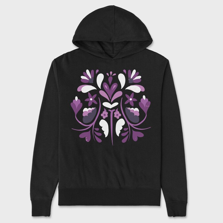 Floral 05, Hanorac Oversize Barbati (Unisex)