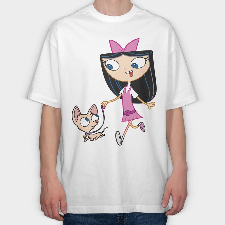 Phineas and Ferb 24, Tricou Oversize Barbati (Unisex)