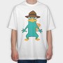 Phineas and Ferb 13, Tricou Oversize Barbati (Unisex)