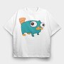 Phineas and Ferb 7, Tricou Oversize Barbati (Unisex)