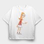 Phineas and Ferb 5, Tricou Oversize Barbati (Unisex)