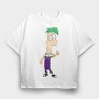 Phineas and Ferb 4, Tricou Oversize Barbati (Unisex)