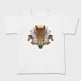 Floral Horses Collage Geometry, Tricou Copii