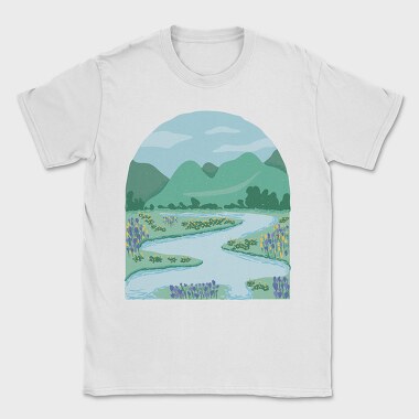 Flower Meadow, Tricou Barbati (Unisex)