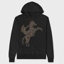 Girl Equitation Horse Two Feet, Hanorac Oversize Barbati (Unisex)