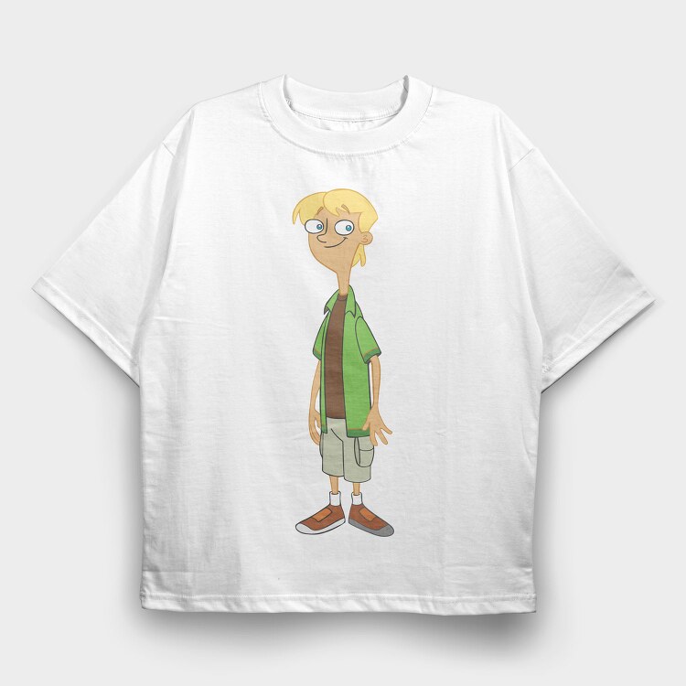 Phineas and Ferb 14, Tricou Oversize Barbati (Unisex)
