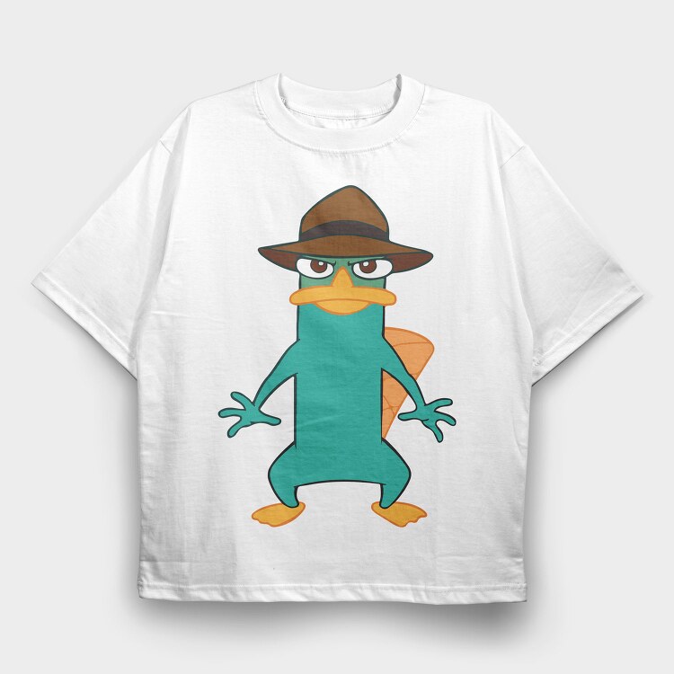 Phineas and Ferb 13, Tricou Oversize Barbati (Unisex)
