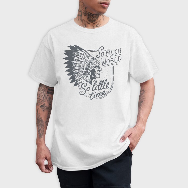 So Much World So Little Time Shaman, Tricou Barbati (Unisex)