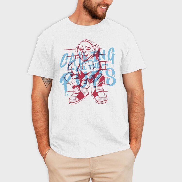 Calling All the Pups, Tricou Barbati (Unisex)