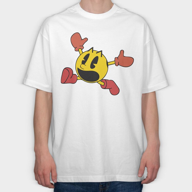 Pacman 4, Tricou Oversize Barbati (Unisex)