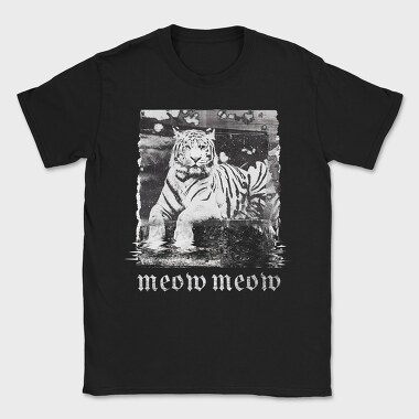Glitch Tiger Photocopy, Tricou Barbati (Unisex)