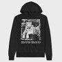 Glitch Tiger Photocopy, Hanorac Oversize Barbati (Unisex)