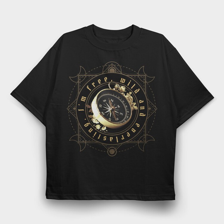 Golden Compass Dark Cottage Tote, Tricou Oversize Barbati (Unisex)