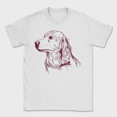 Golden Retriever Dog, Tricou Barbati (Unisex)