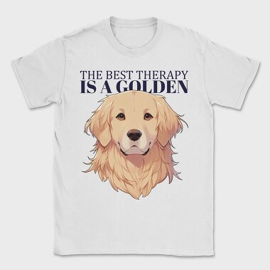 Golden Retriever Therapy, Tricou Barbati (Unisex)