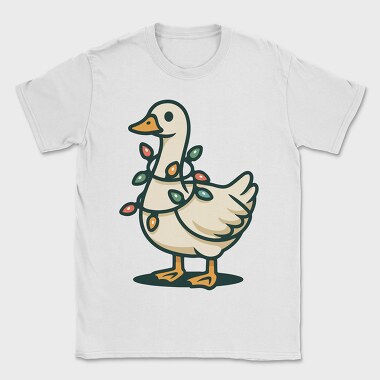Goose With Christmas Lights Request, Tricou Barbati (Unisex)