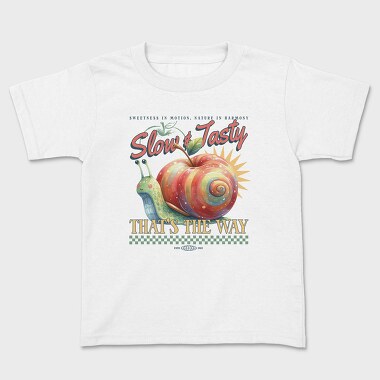 Slow And Tasty Apple Snail, Tricou Copii