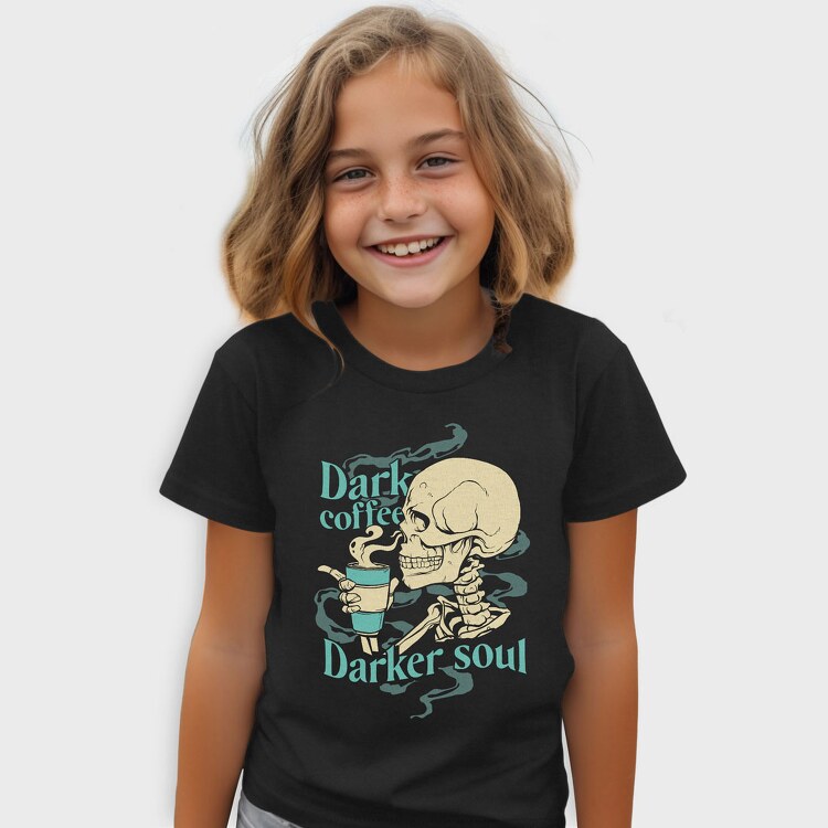 Dark Coffee Darker Soul, Tricou Copii