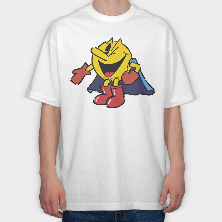 Pacman 8, Tricou Oversize Barbati (Unisex)