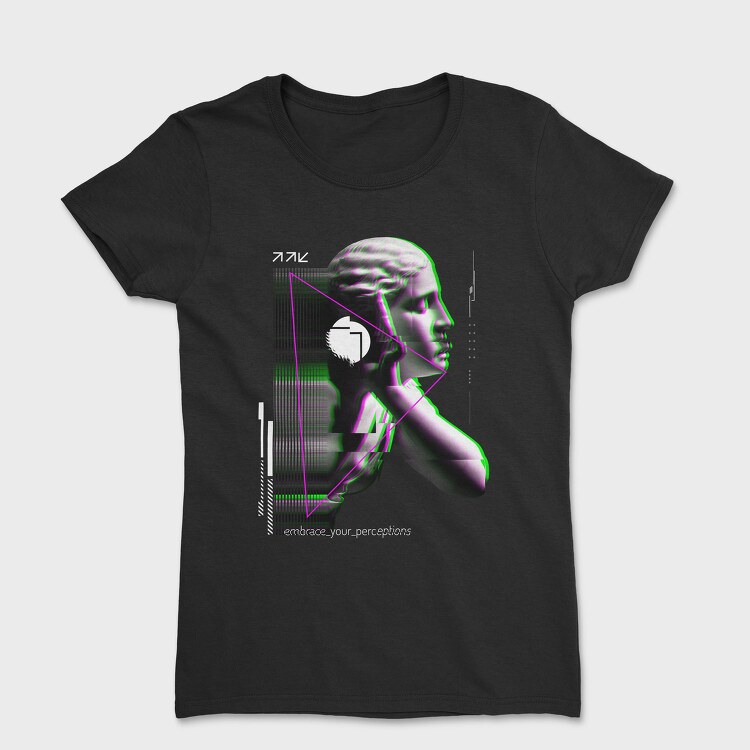 Glitch Sculpture, Tricou Femei