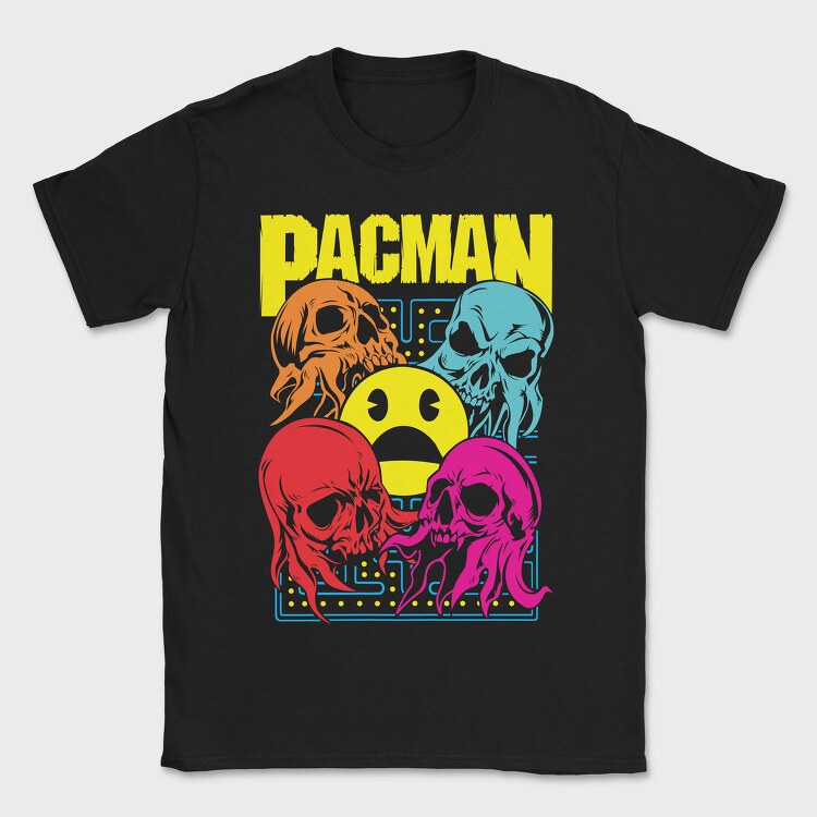 Pacman, Tricou Barbati (Unisex)