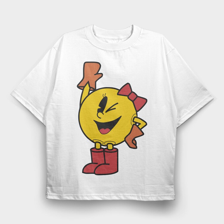 Pacman 9, Tricou Oversize Barbati (Unisex)