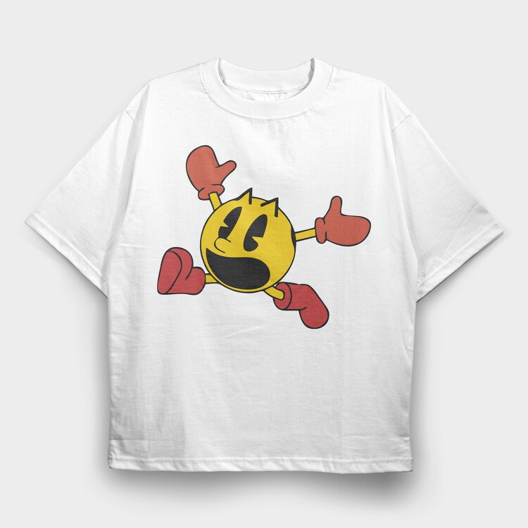 Pacman 4, Tricou Oversize Barbati (Unisex)