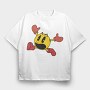 Pacman 4, Tricou Oversize Barbati (Unisex)