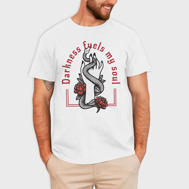 Darkness Fuels My Soul, Tricou Barbati (Unisex)