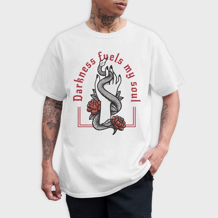 Darkness Fuels My Soul, Tricou Barbati (Unisex)
