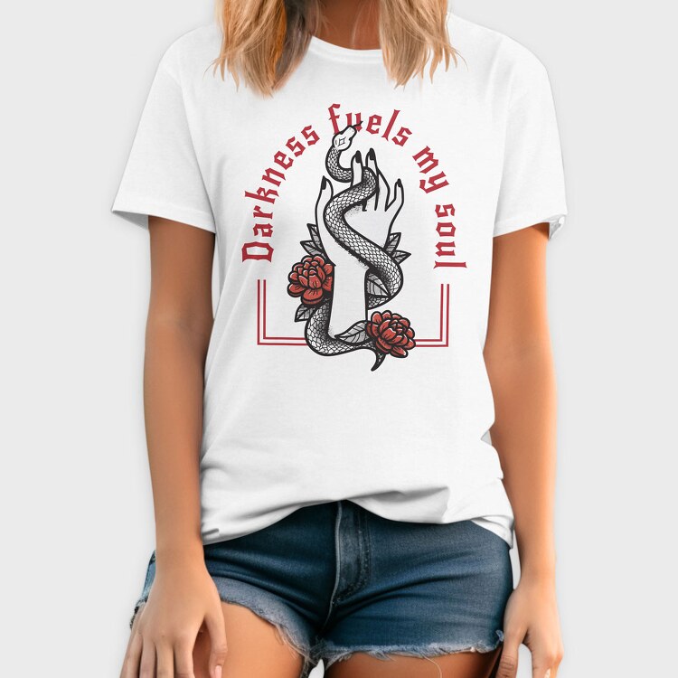 Darkness Fuels My Soul, Tricou Barbati (Unisex)