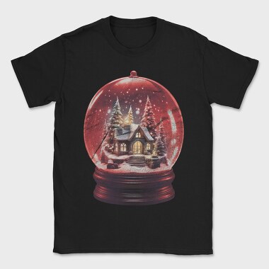 Snow Globe Christmas Snowball, Tricou Barbati (Unisex)