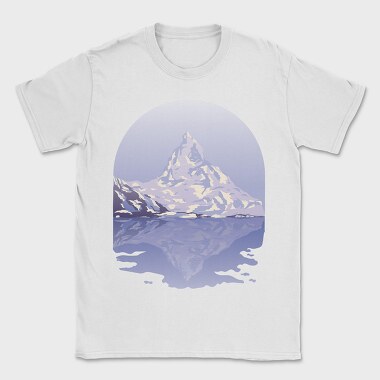 Snow Mountain Landscape, Tricou Barbati (Unisex)