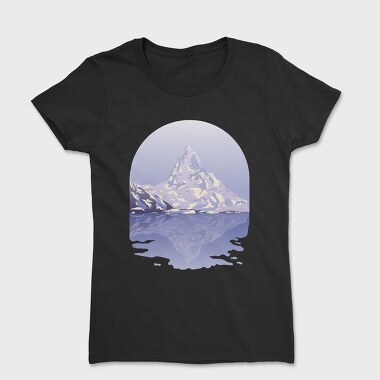 Snow Mountain Landscape, Tricou Femei
