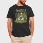 Camping and Hund, Tricou Barbati (Unisex)
