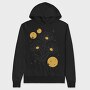 Sparkling Flowers And Circles Vintage, Hanorac Oversize Barbati (Unisex)