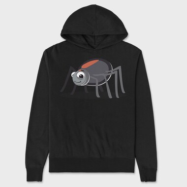 Spider Smiley, Hanorac Oversize Barbati (Unisex)