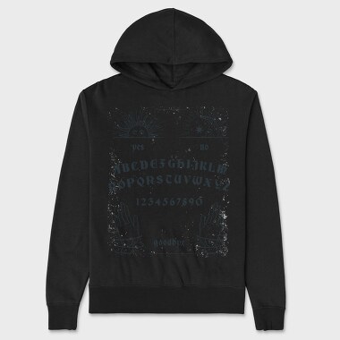 Spirit Board Esoteric Ouija, Hanorac Oversize Barbati (Unisex)