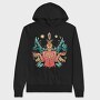 Spiritual Woman Metaverse Colorful Illustration, Hanorac Oversize Barbati (Unisex)
