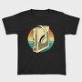 Game Console And Headphones Gaming Retro Sunset, Tricou Copii