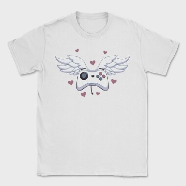 Game Controller With Wings Joystick, Tricou Barbati (Unisex)