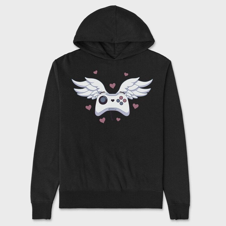 Game Controller With Wings Joystick, Hanorac Oversize Barbati (Unisex)