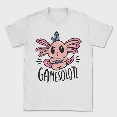 Gamer Axolotl Gamesolotl, Tricou Barbati (Unisex)