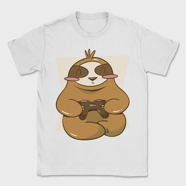 Gamer Sloth With Joystick Gaming, Tricou Barbati (Unisex)