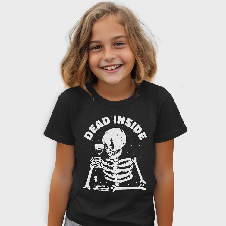 Dead Inside Skeleton Wine, Tricou Copii